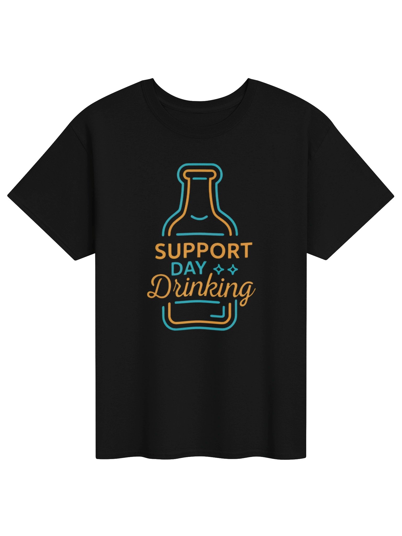Support Day Drinking Shirt – Funny Beer Lover Graphic T-Shirt product image (2)