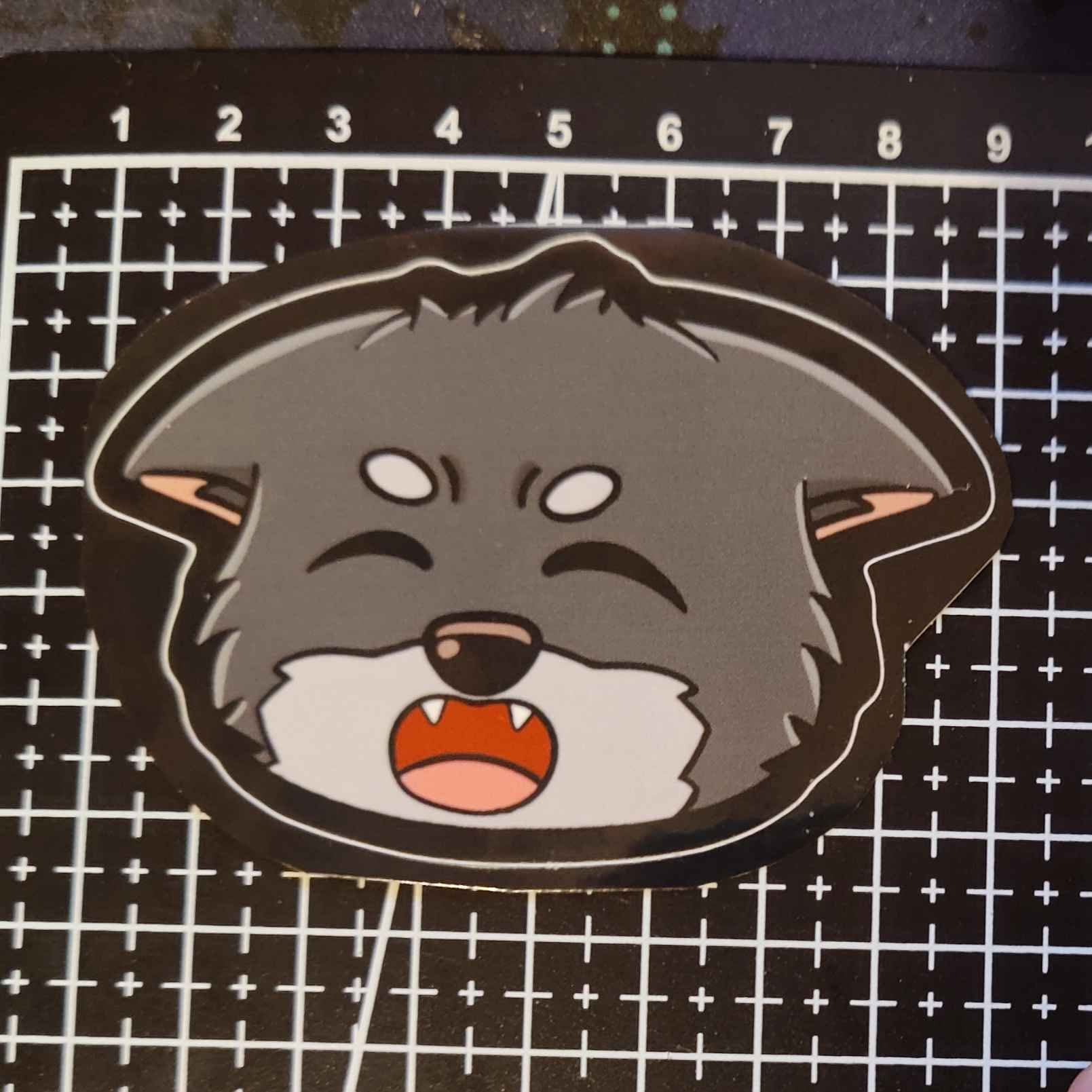 LE Sticker - OokamiPup Rage Head product image (1)
