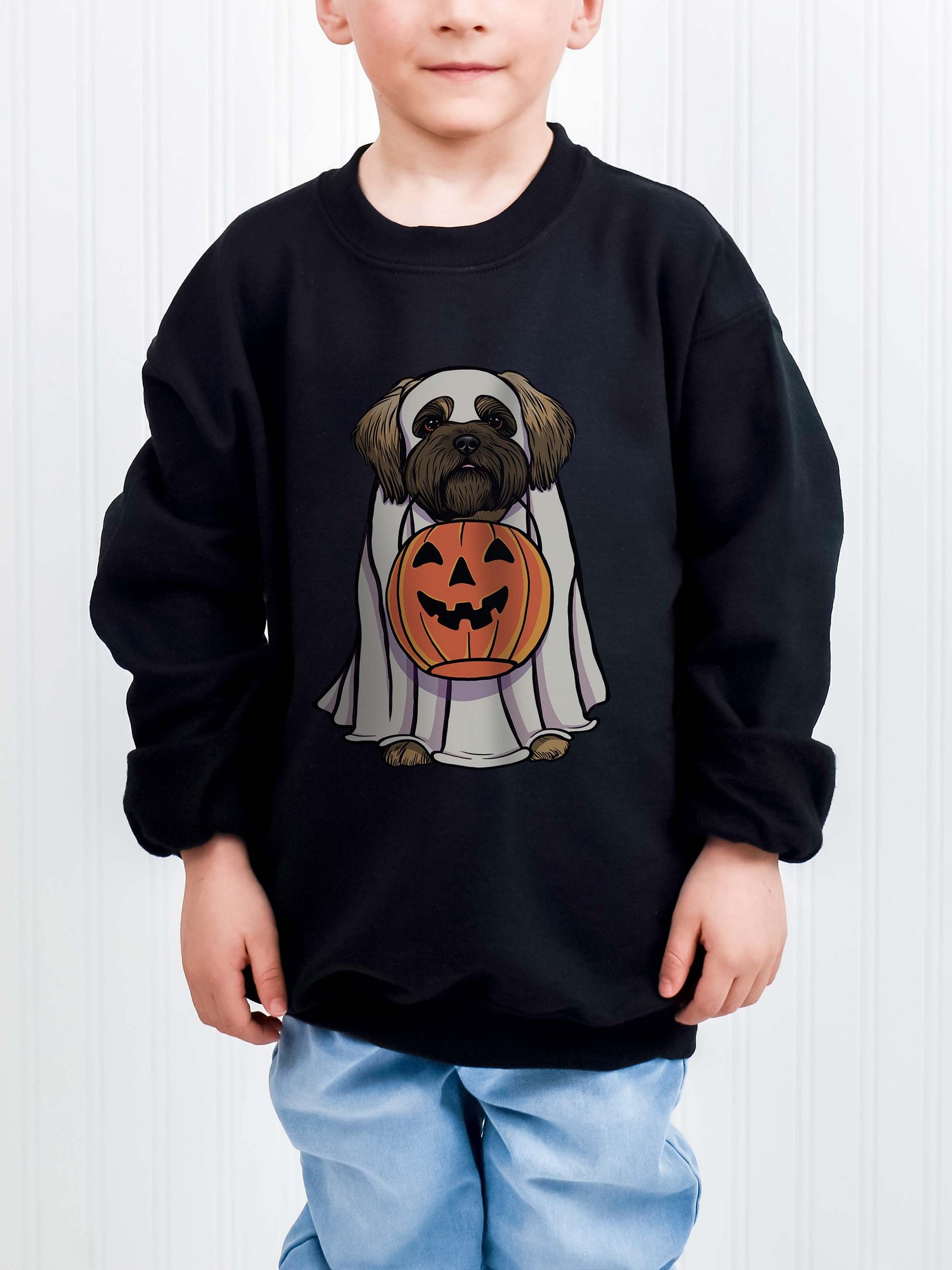 Halloween Shih Tzu(Brown) Youth Sweatshirt product image (1)