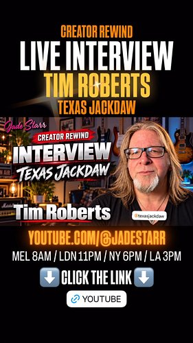 LIVE CREATOR REWIND INTERVIEW with Tim Roberts (Texas Jackdaw)