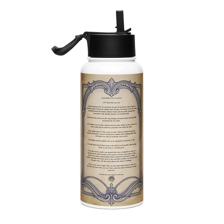 House Rules Stainless Steel Water Bottle product image (1)