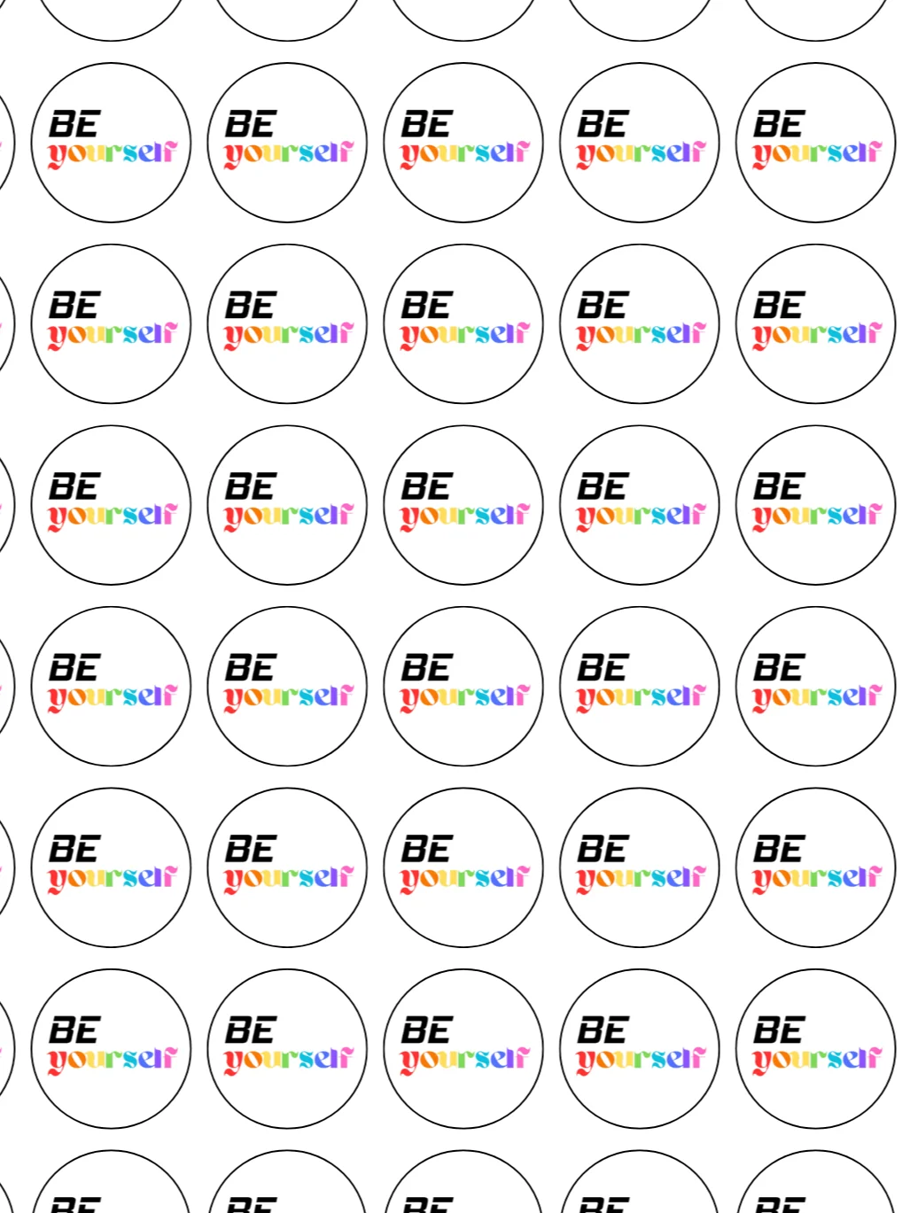 BE yourself 1" Buttons product image (1)