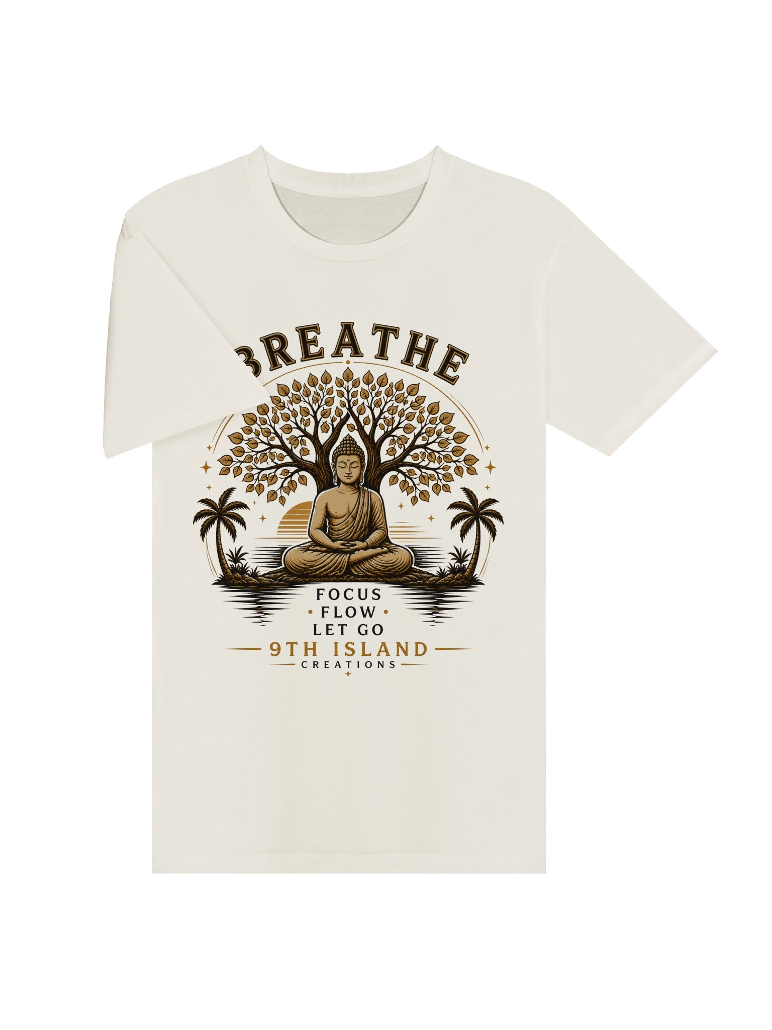 BREATHE — Gold Buddha Sunset Tee product image (11)
