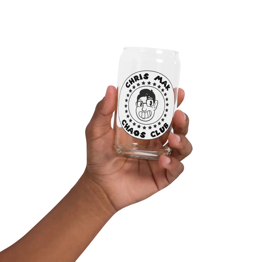 Chaos club glass can cup product image (32)