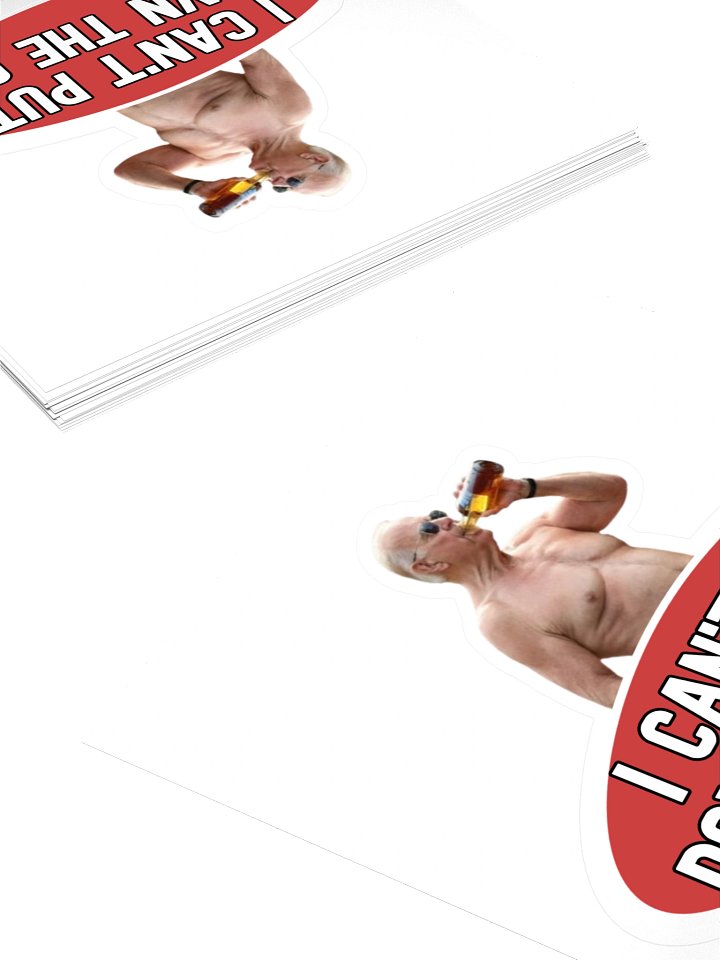 Can't Put Down the Cup Sticker product image (2)
