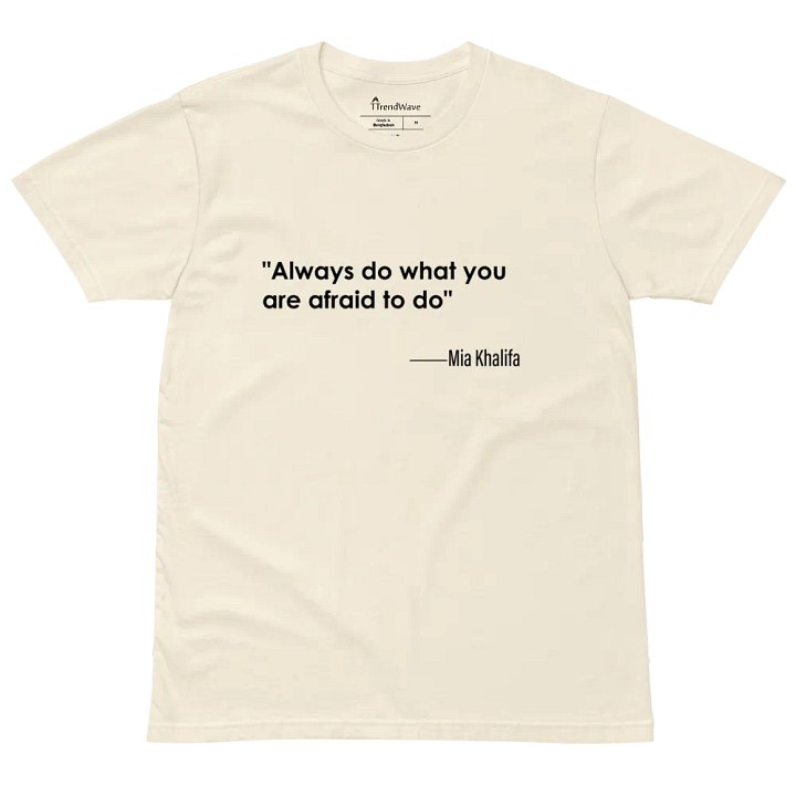 Fearless Words AS Colour Unisex Premium T-Shirt white version product image (2)