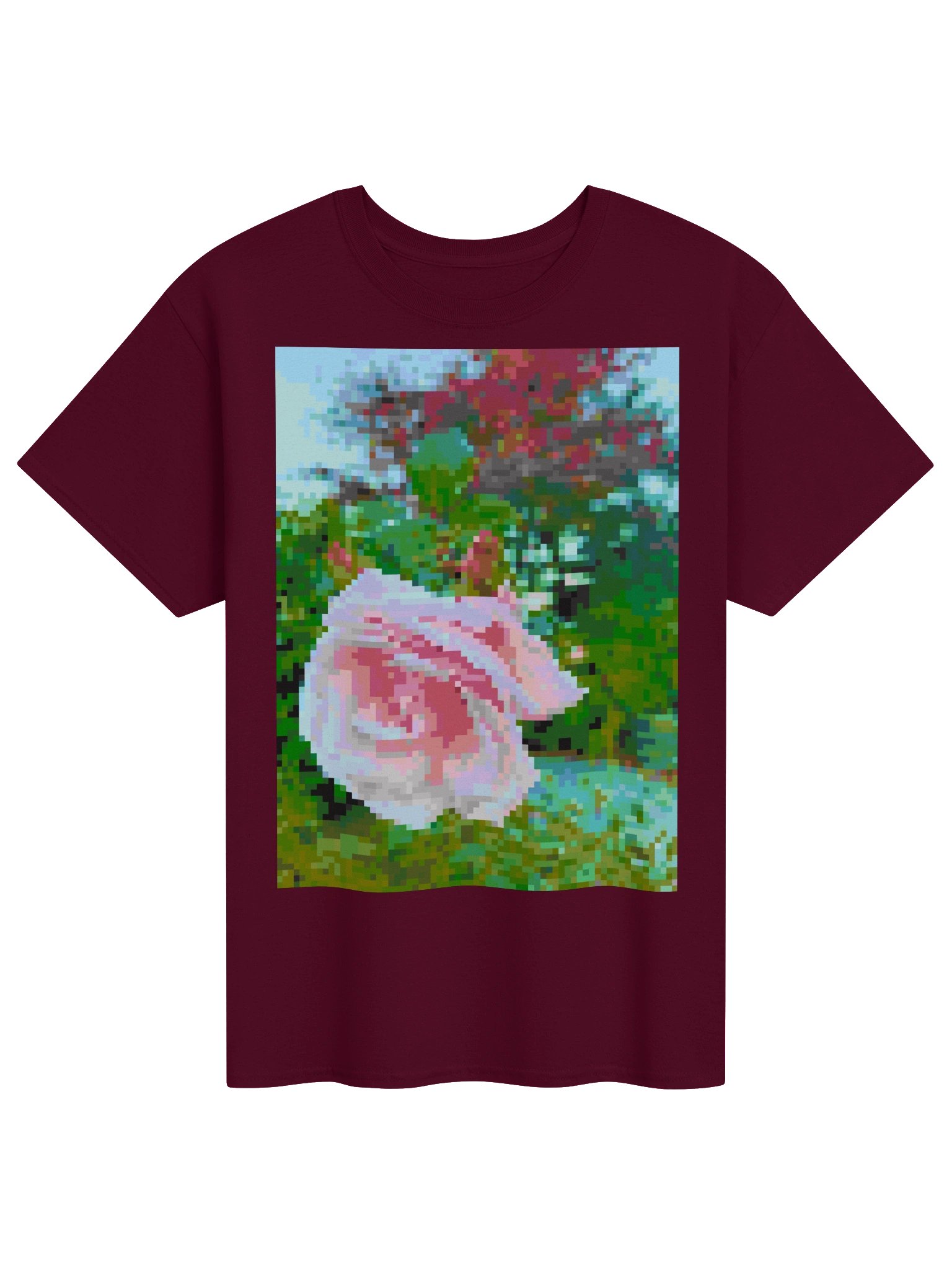 pixel rose graphic tee product image (11)