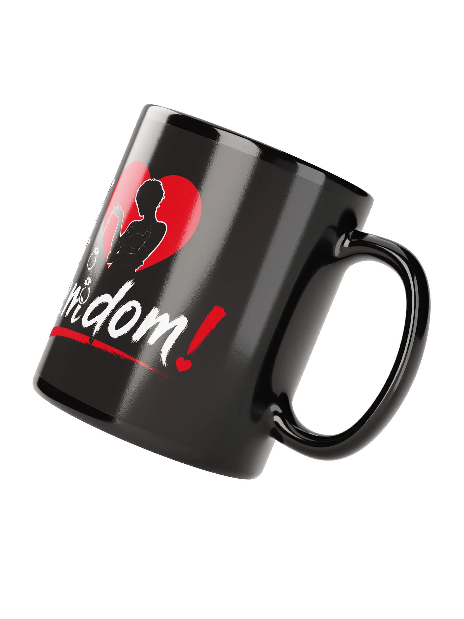 I Love Femdom! – Gothic Heart Kaffeetasse product image (5)