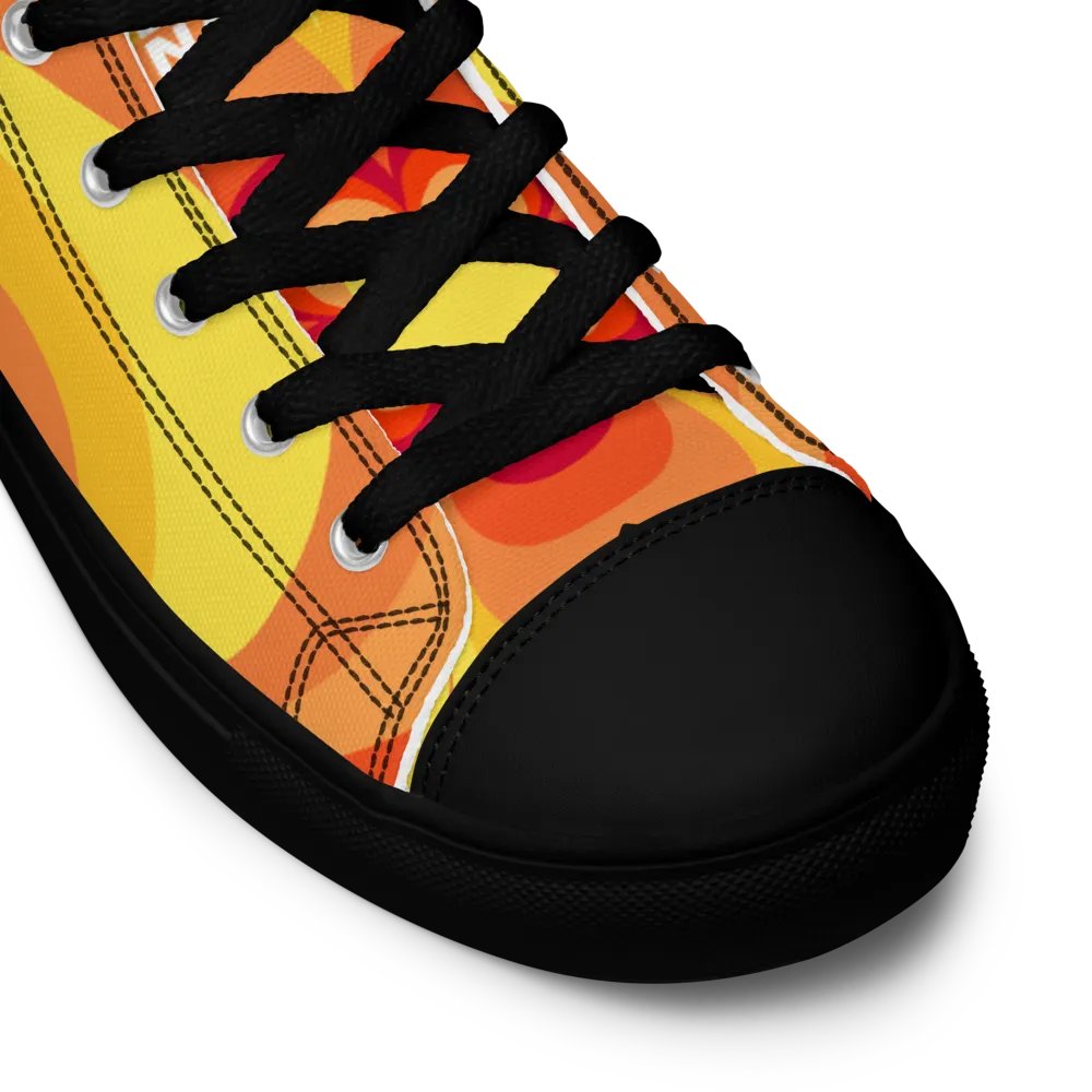Boxer Angry Pup - Women's High Top Canvas Shoe product image (8)