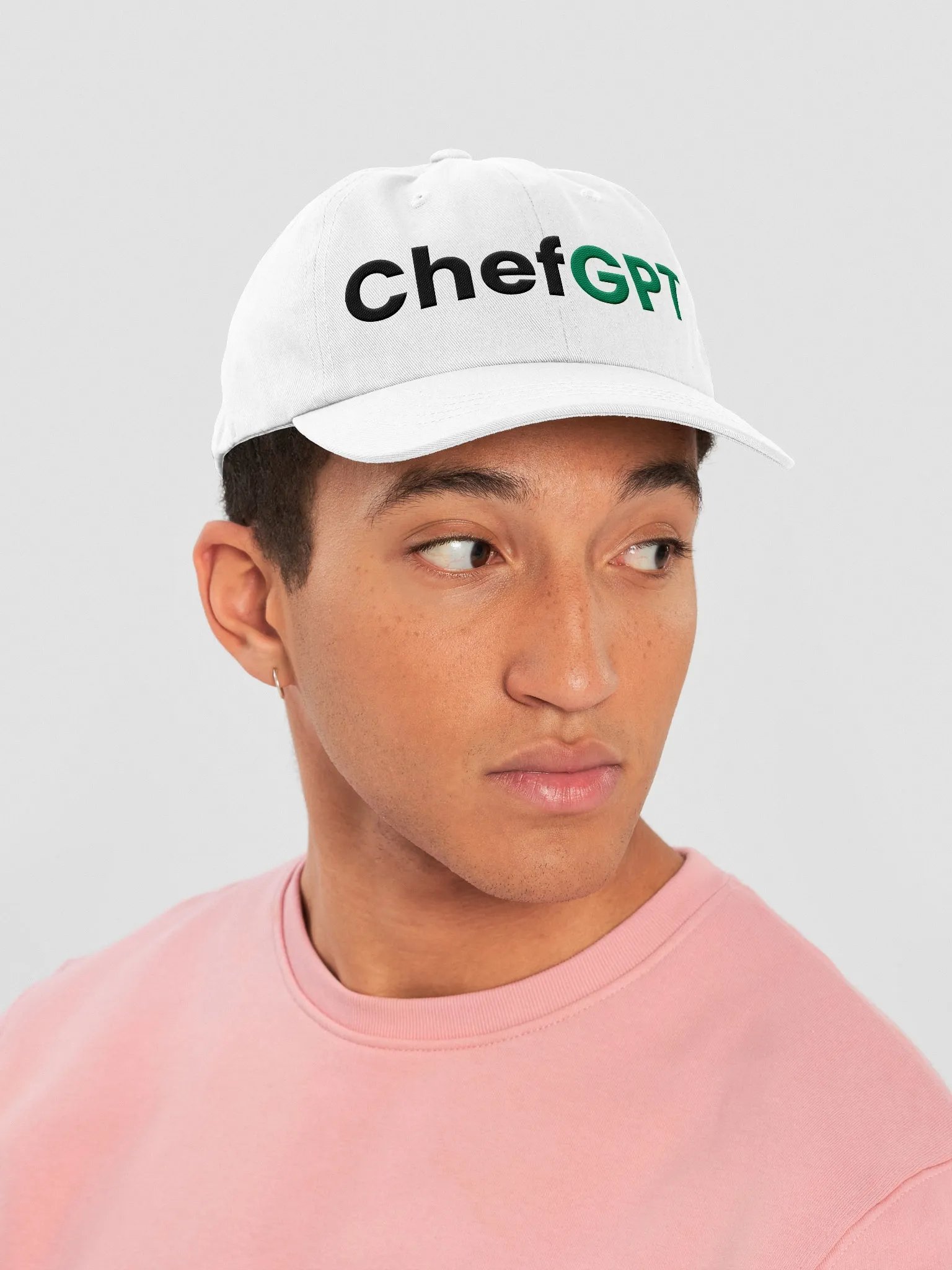 White ChefGPT Cap product image (6)
