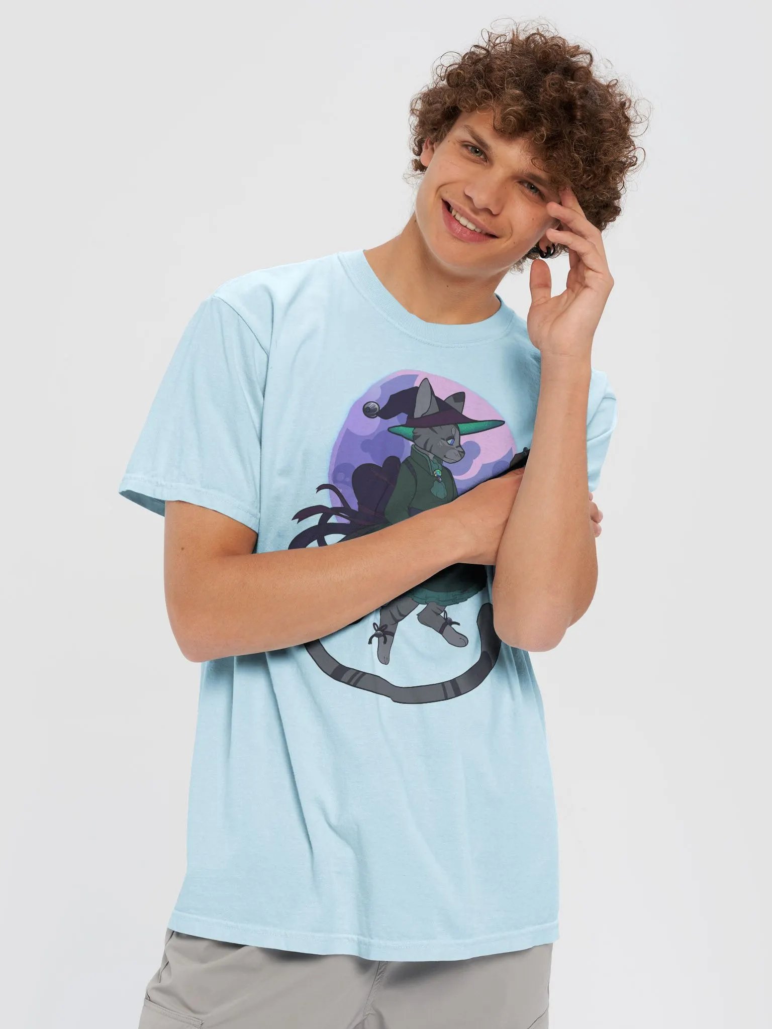 Kitty Witch (Moon) Cotton Tee product image (5)