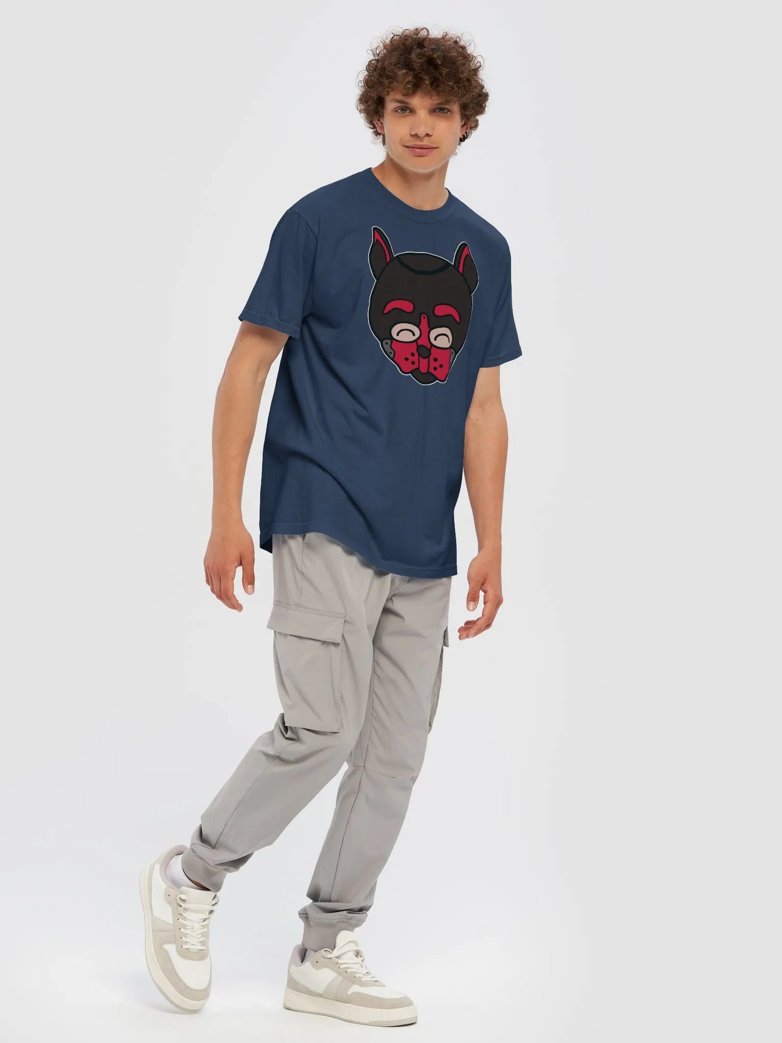 The 'pup hood color splash' T-Shirt - Red product image (63)