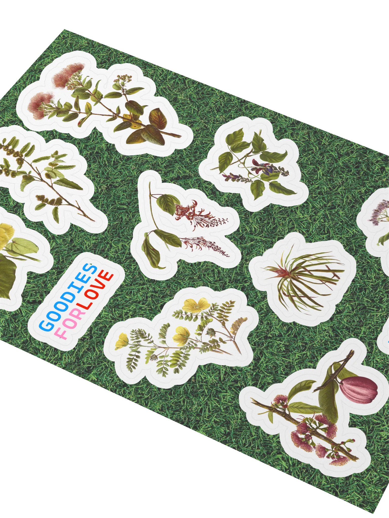 9 stickers de fleurs hawaïennes • planche A5 product image (3)