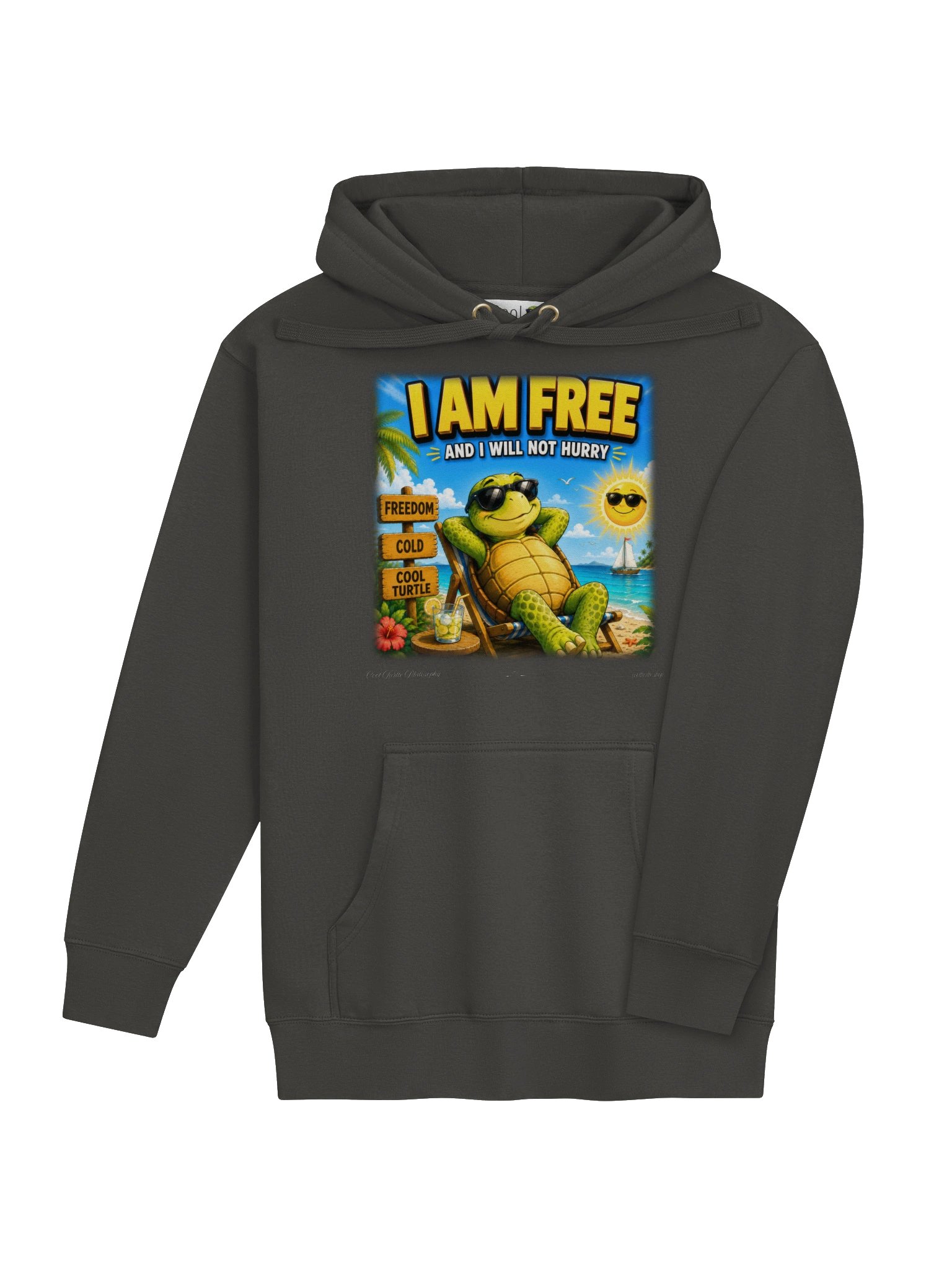 I Am Free Turtle Hoodie – Premium Slow Living Pullover product image (2)