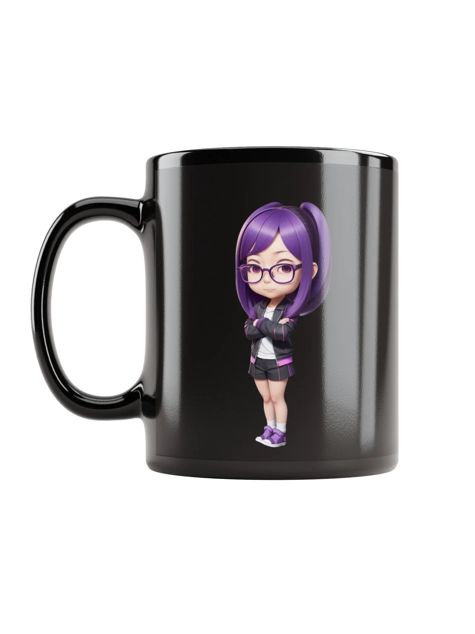 (PURPLE CHIBI) K Black Mug product image (6)