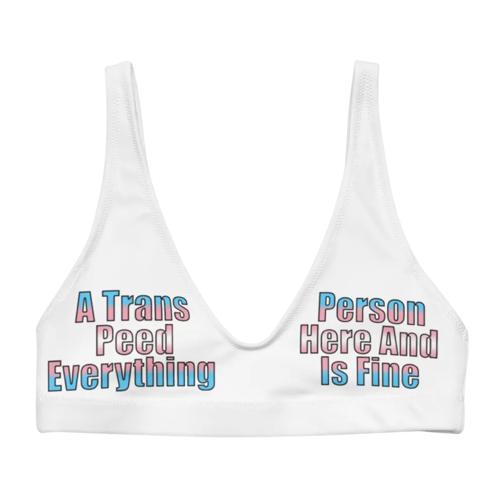 A Trans Person Peed Here Bikini Top product image (1)