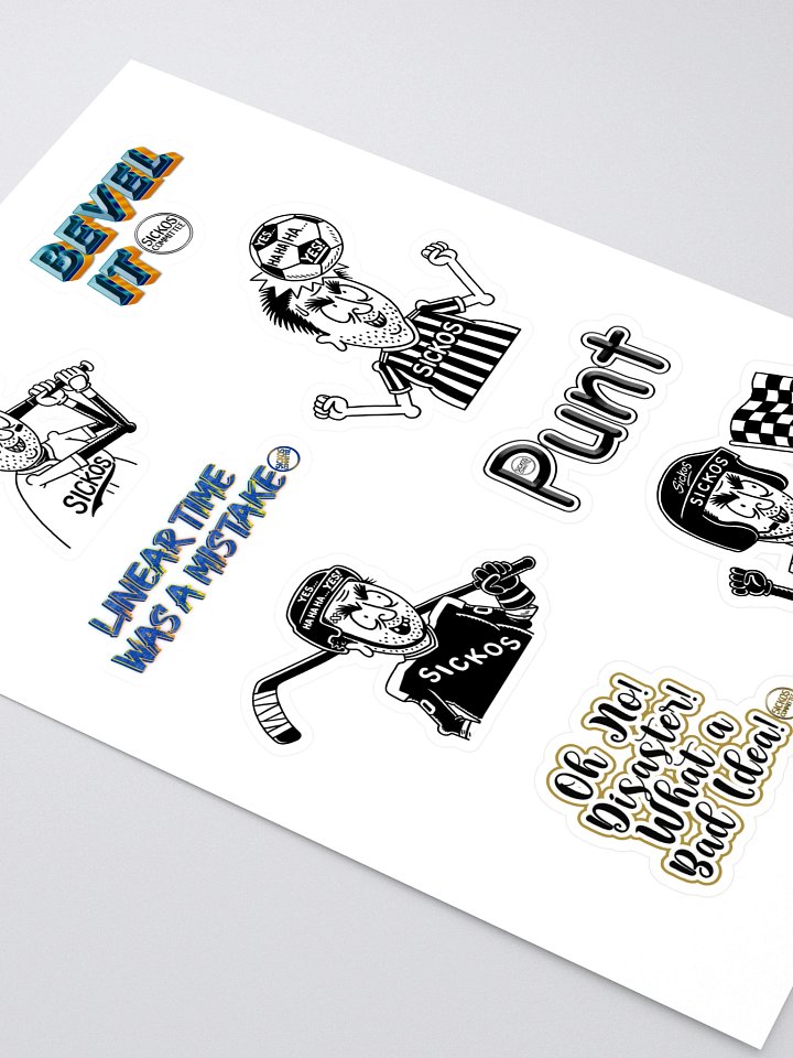 Sickos Cartoon Sticker Sheet Set product image (2)