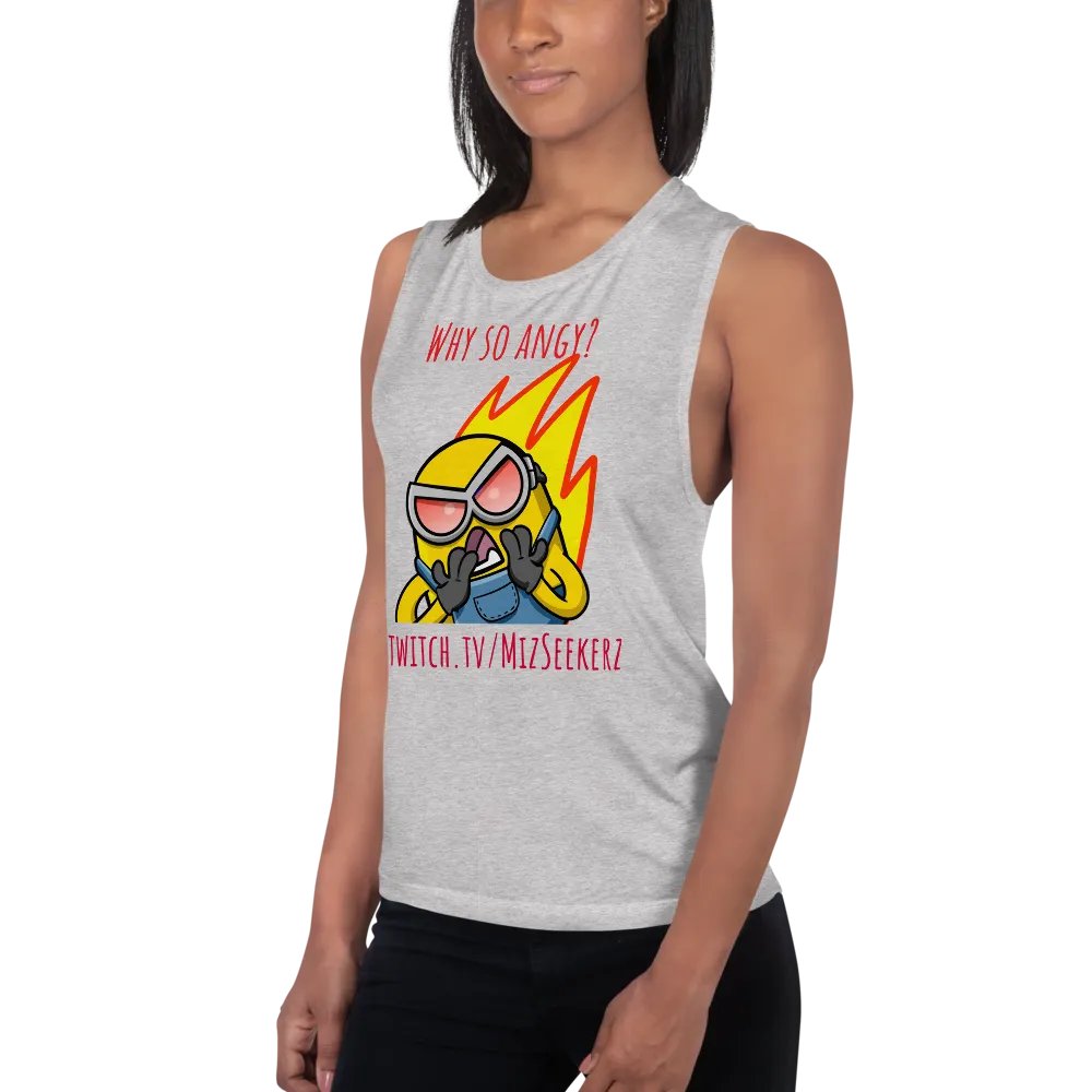 Women's Why so Angy Muscle Tank product image (3)