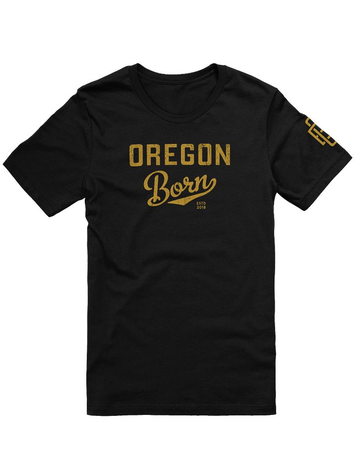 Oregon Born Varsity Script T-Shirt product image (1)