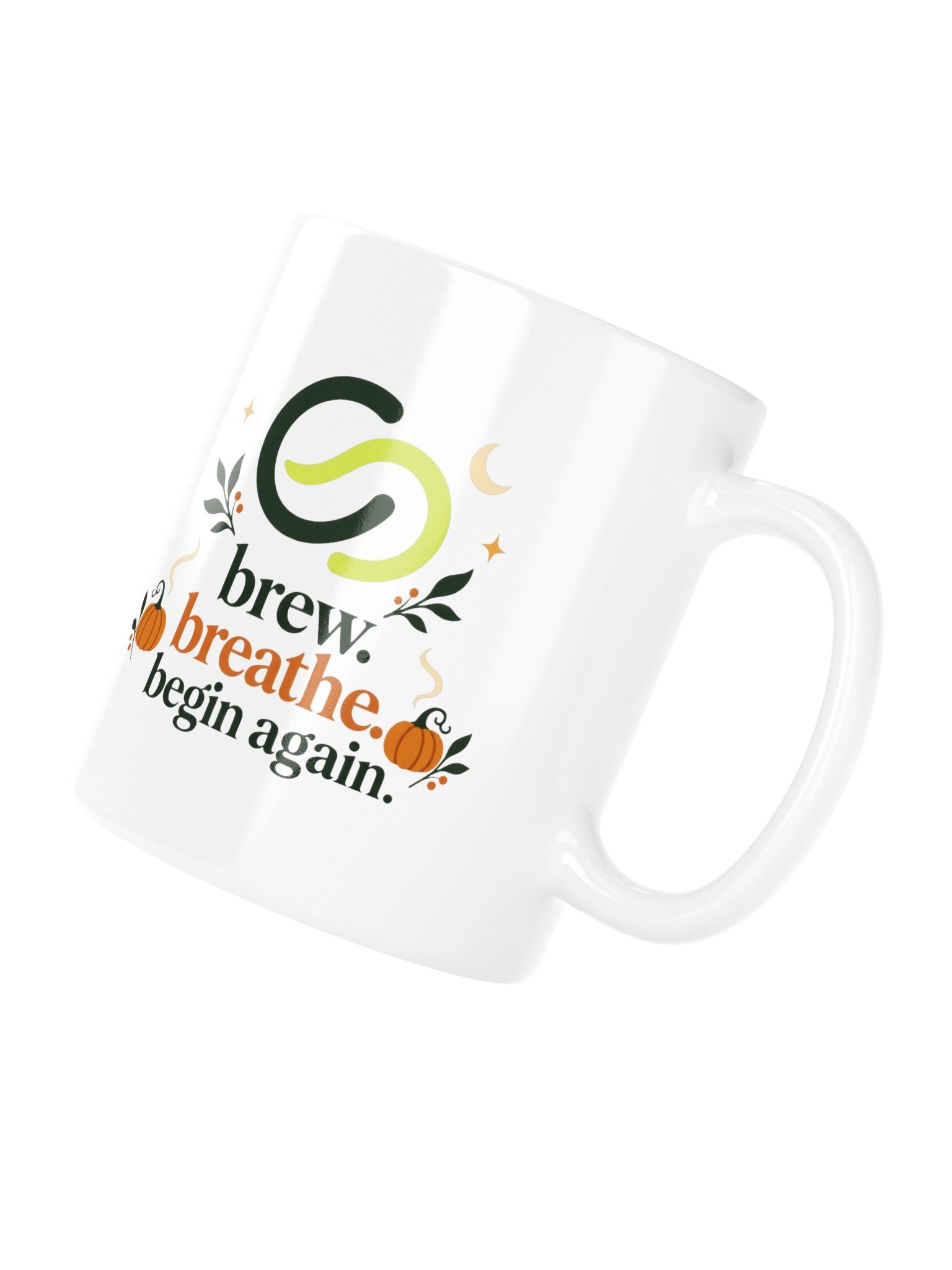 Brew, Breathe, Begin Again Halloween Coffee Mug product image (4)