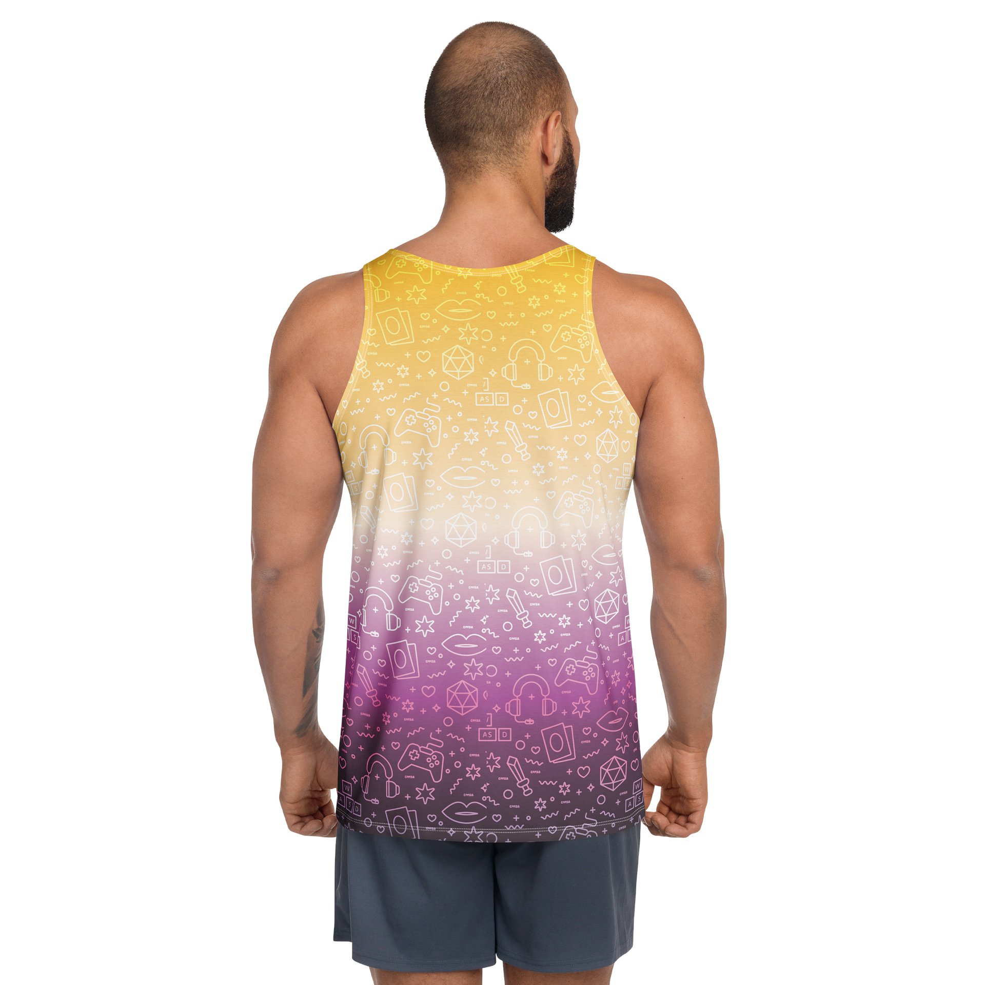 Nonbinary Tank 💛🤍💜🖤 product image (4)