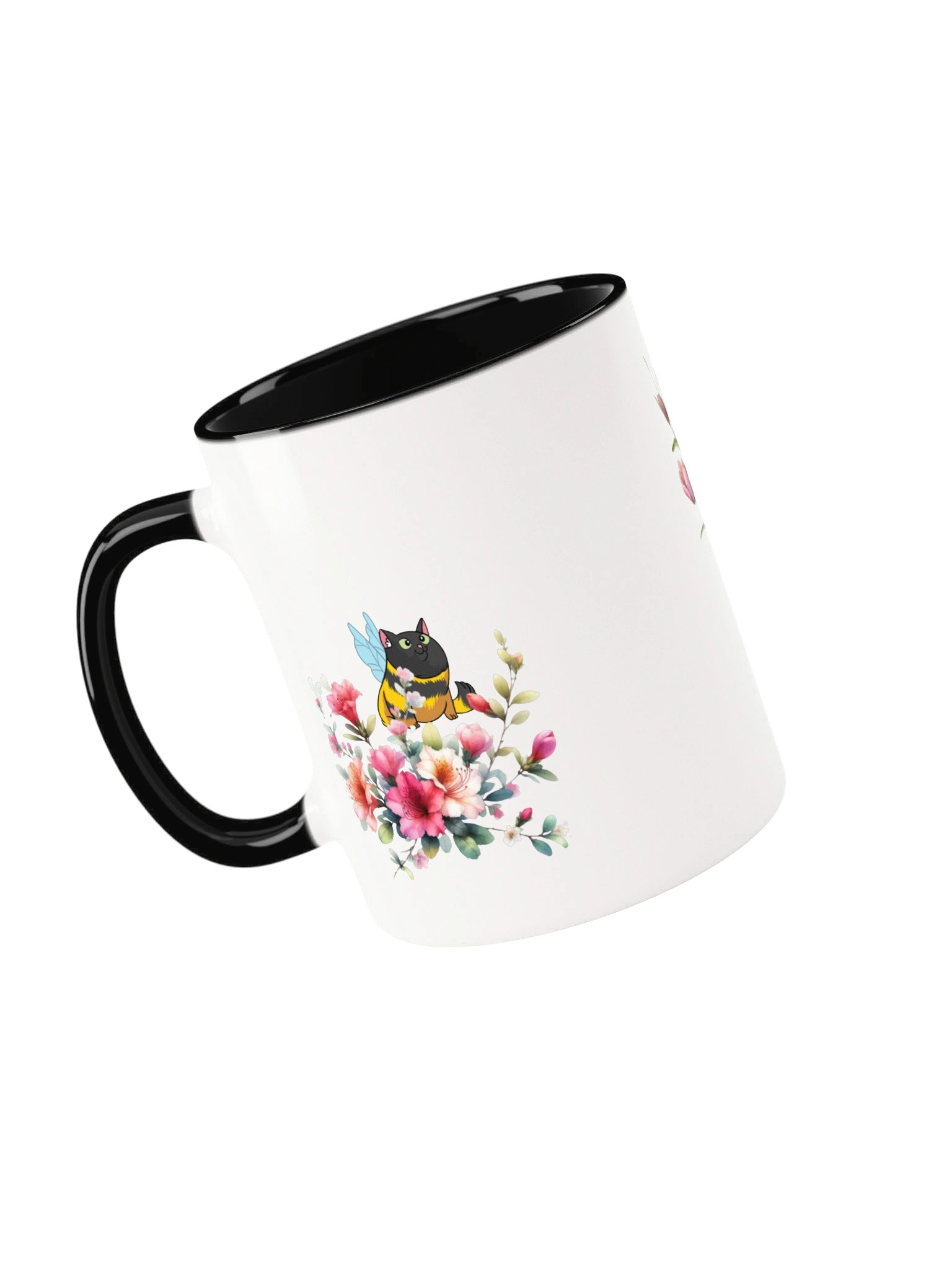 Floral Cat Accent Mug product image (20)