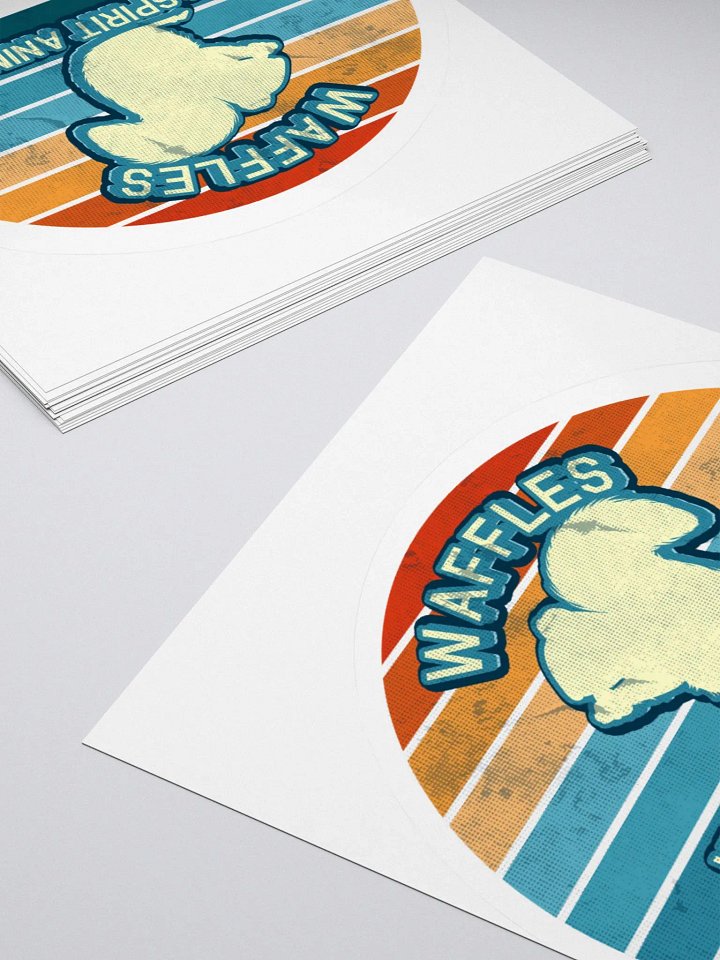 Retro Waffles - Spirit Sticker product image (4)