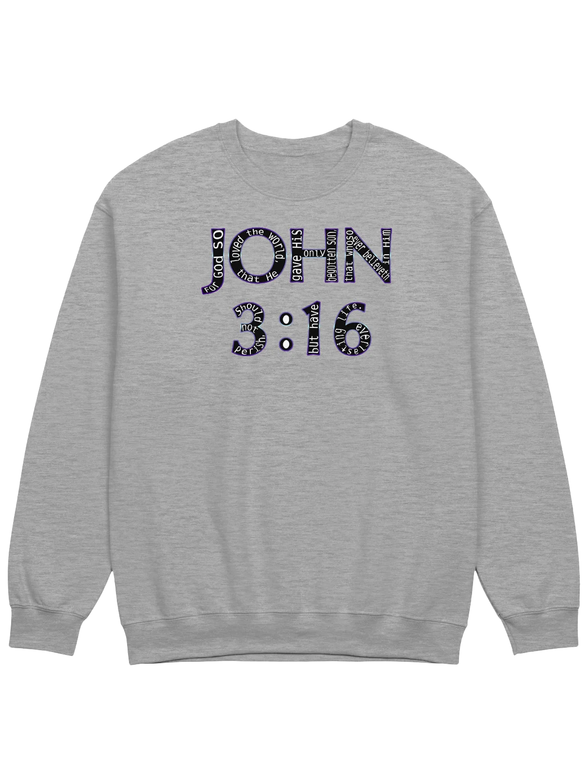 John 3:16 With Verse Sweatshirt product image (1)