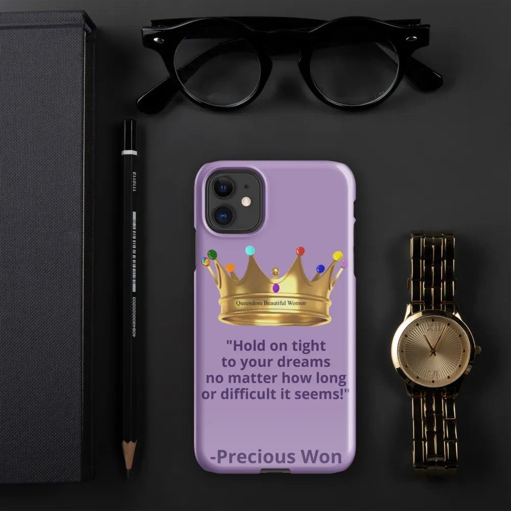 Queendom Beautiful Women iPhone® Snap Case (Lavender/Alexandrite) product image (6)