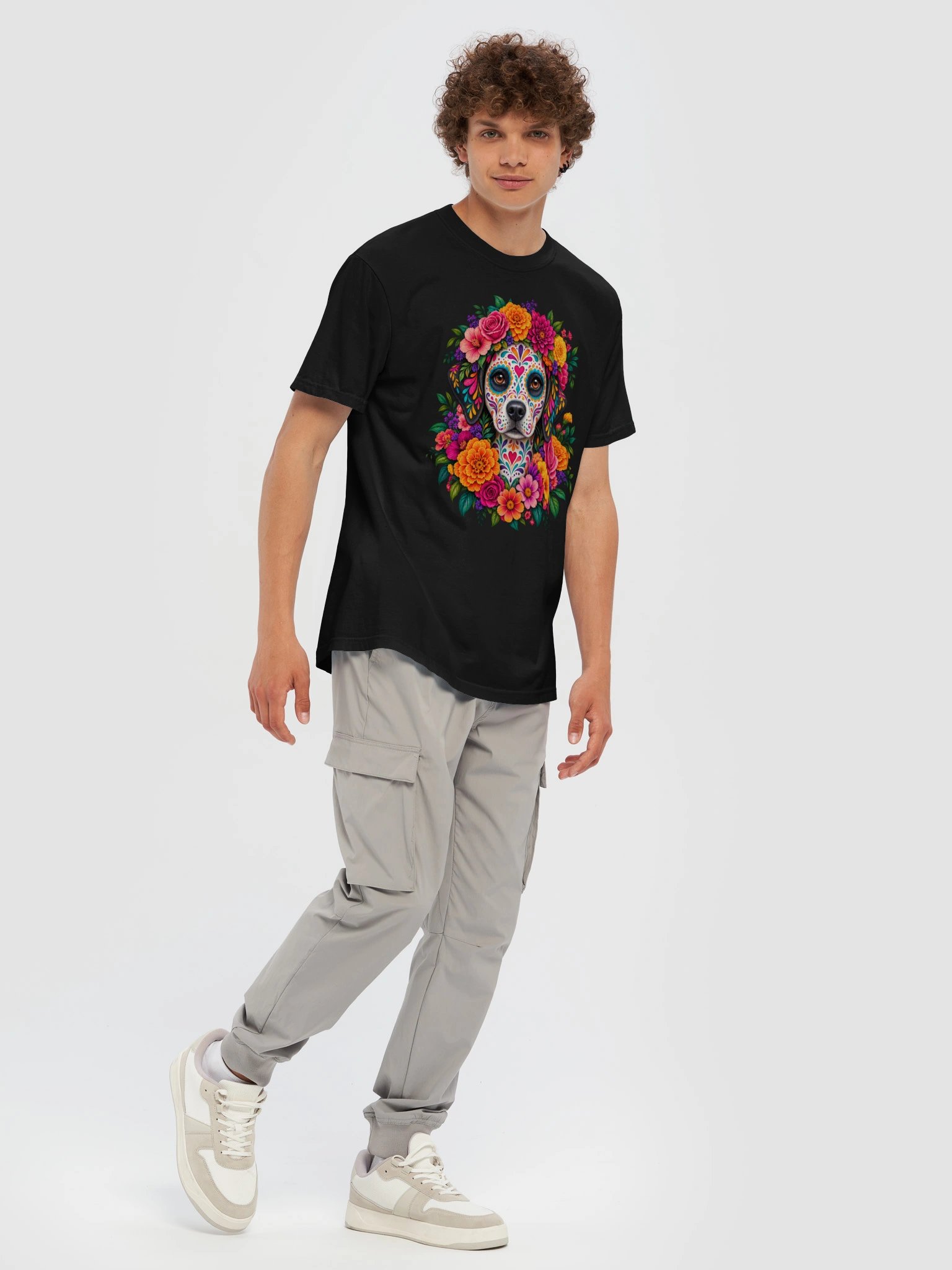 Día de los Muertos Floral Dog Tee product image (12)
