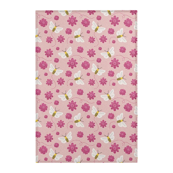 Little Pink Bees Area Rug product image (1)