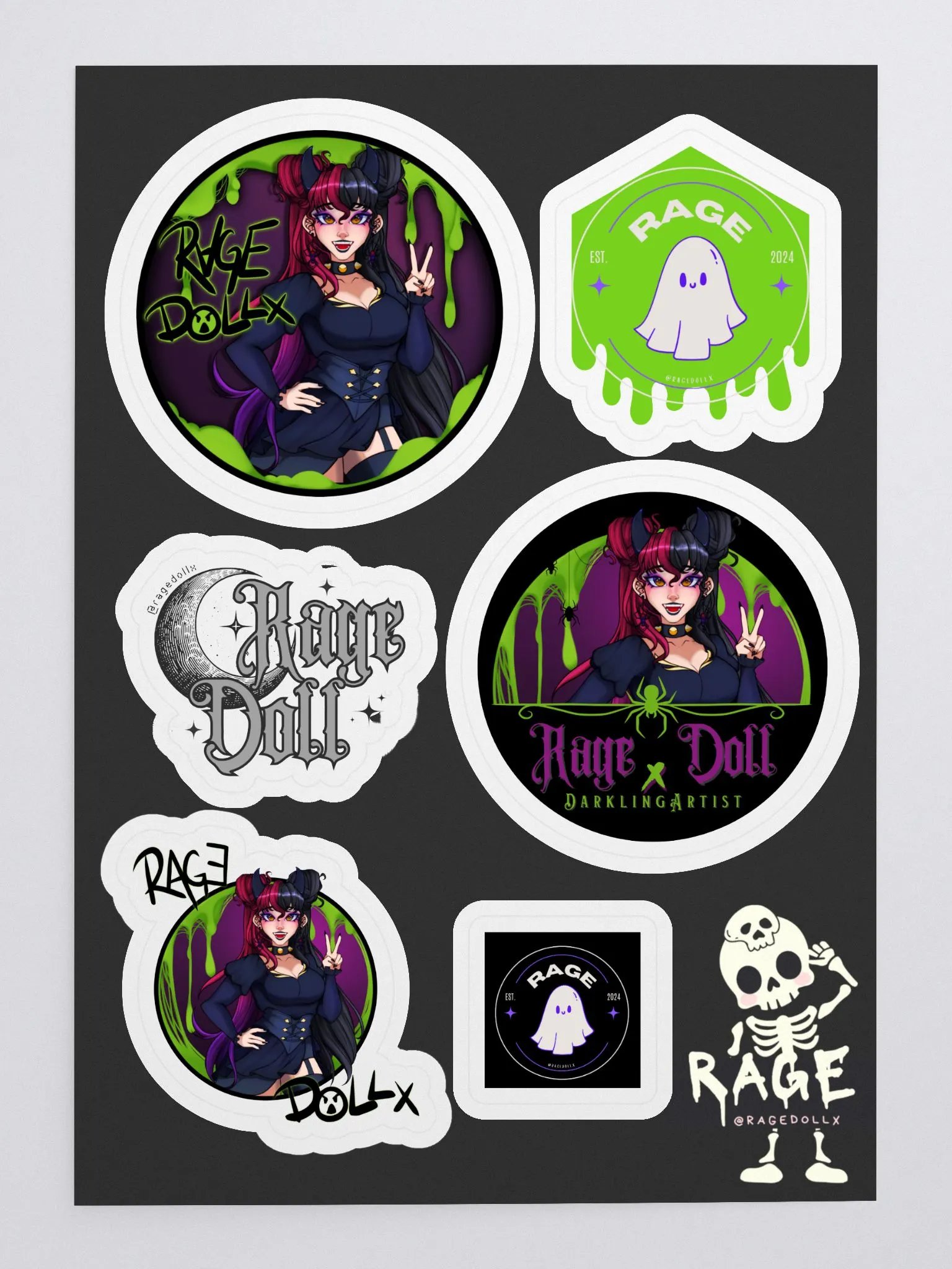 Rage Doll x Darkling - Sticker Sheet product image (1)