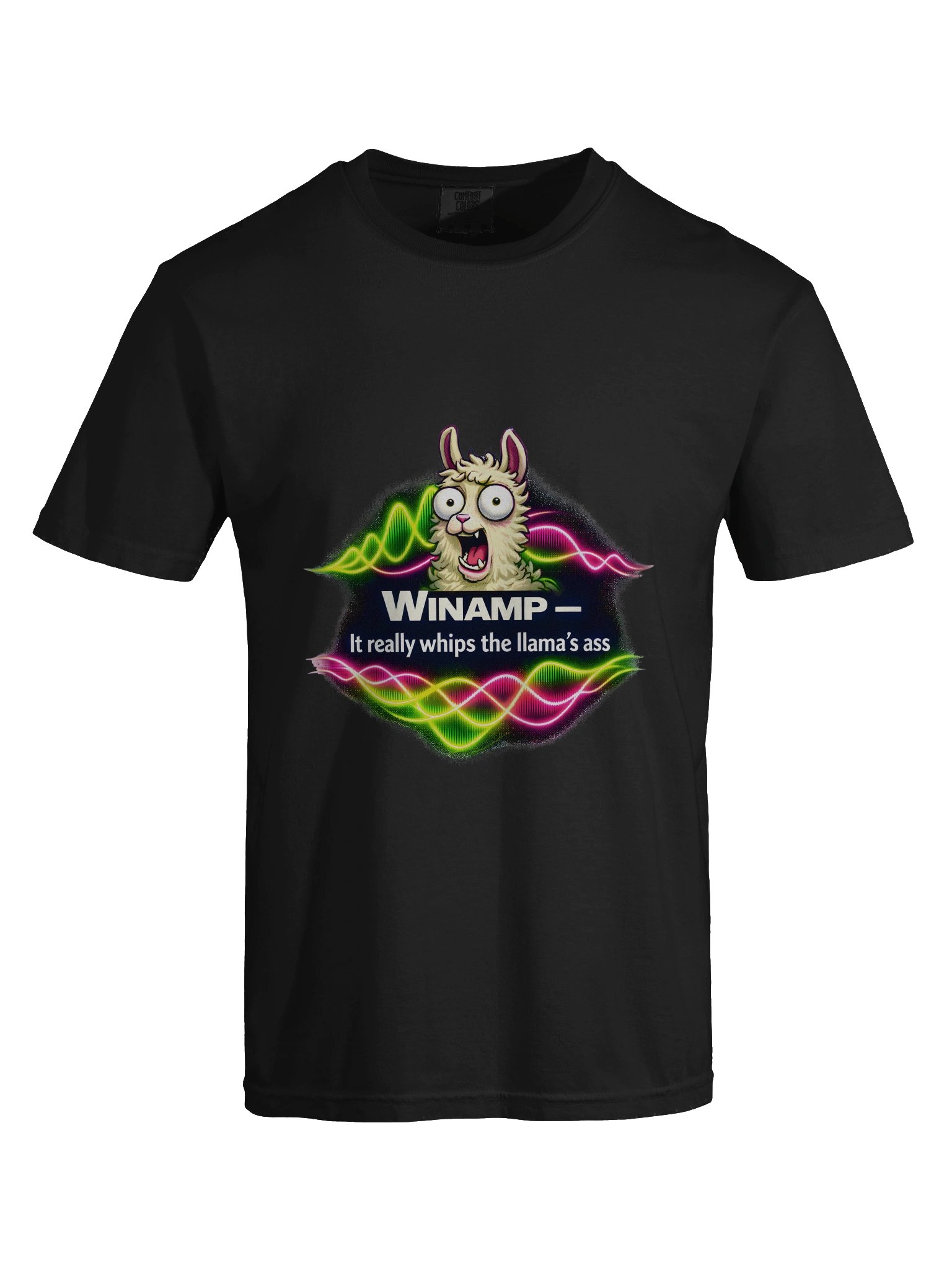 Winamp Nostalgia Llama Tee – It Really Whips the Llama’s Ass product image (6)