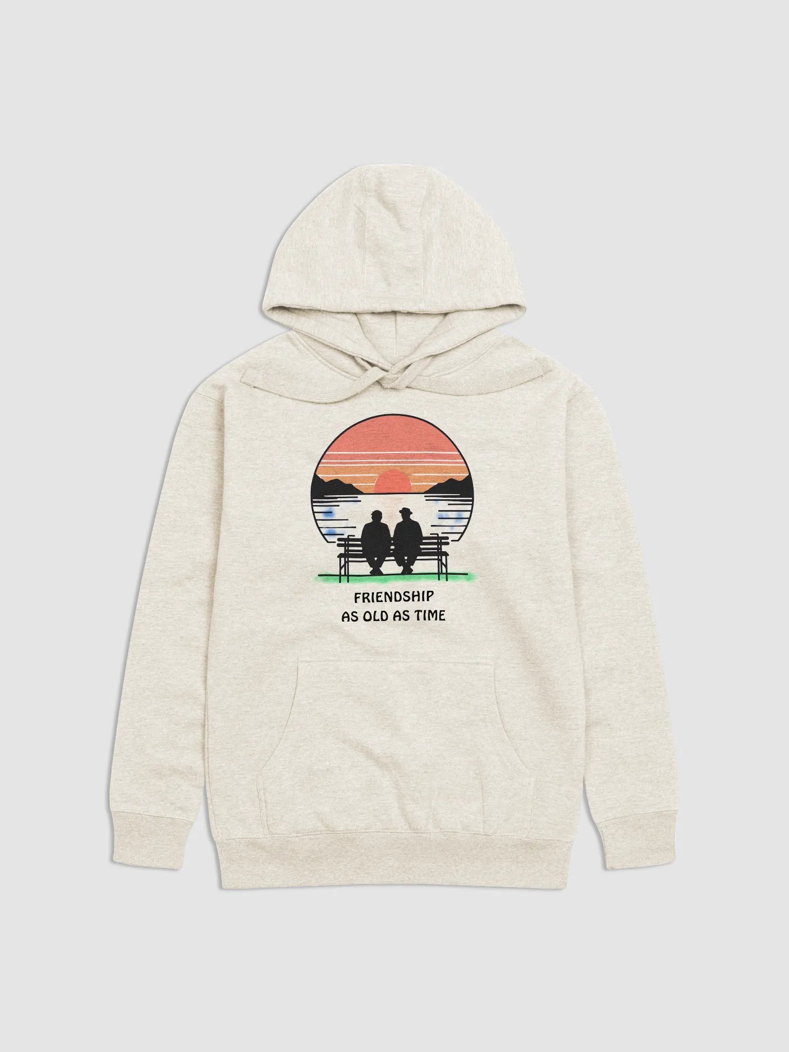 Sunset Serenity Unisex Hoodie - Friendship as old as Time product image (1)