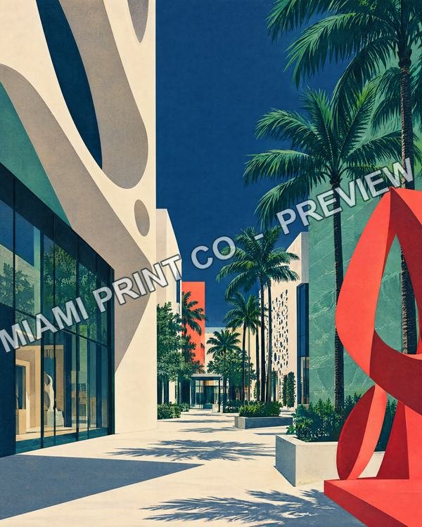 Miami Design District | Framed Art Print product image (281)