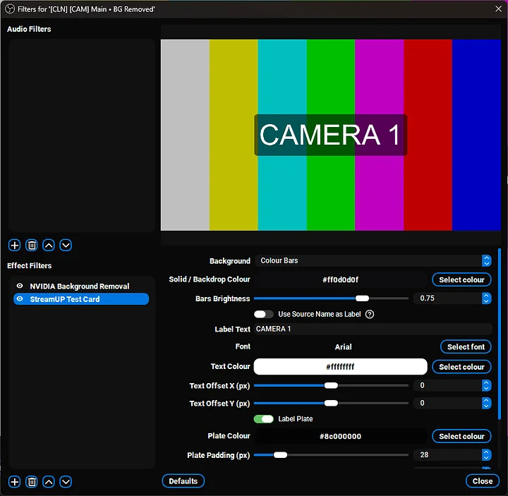 OBS Plugin - StreamUP Test Card product image (1)