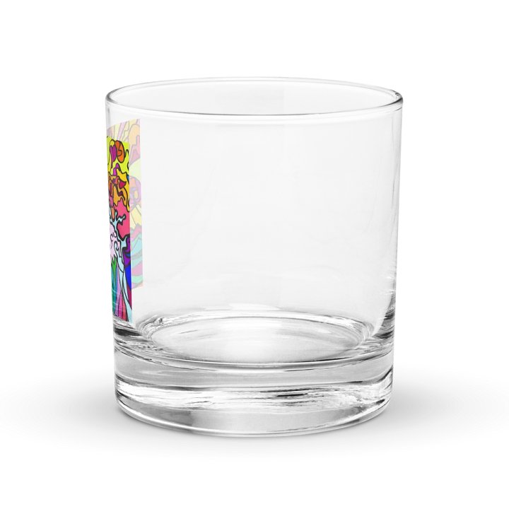 Vibrant Swirls Rocks Glass - Wave at Sunset product image (2)