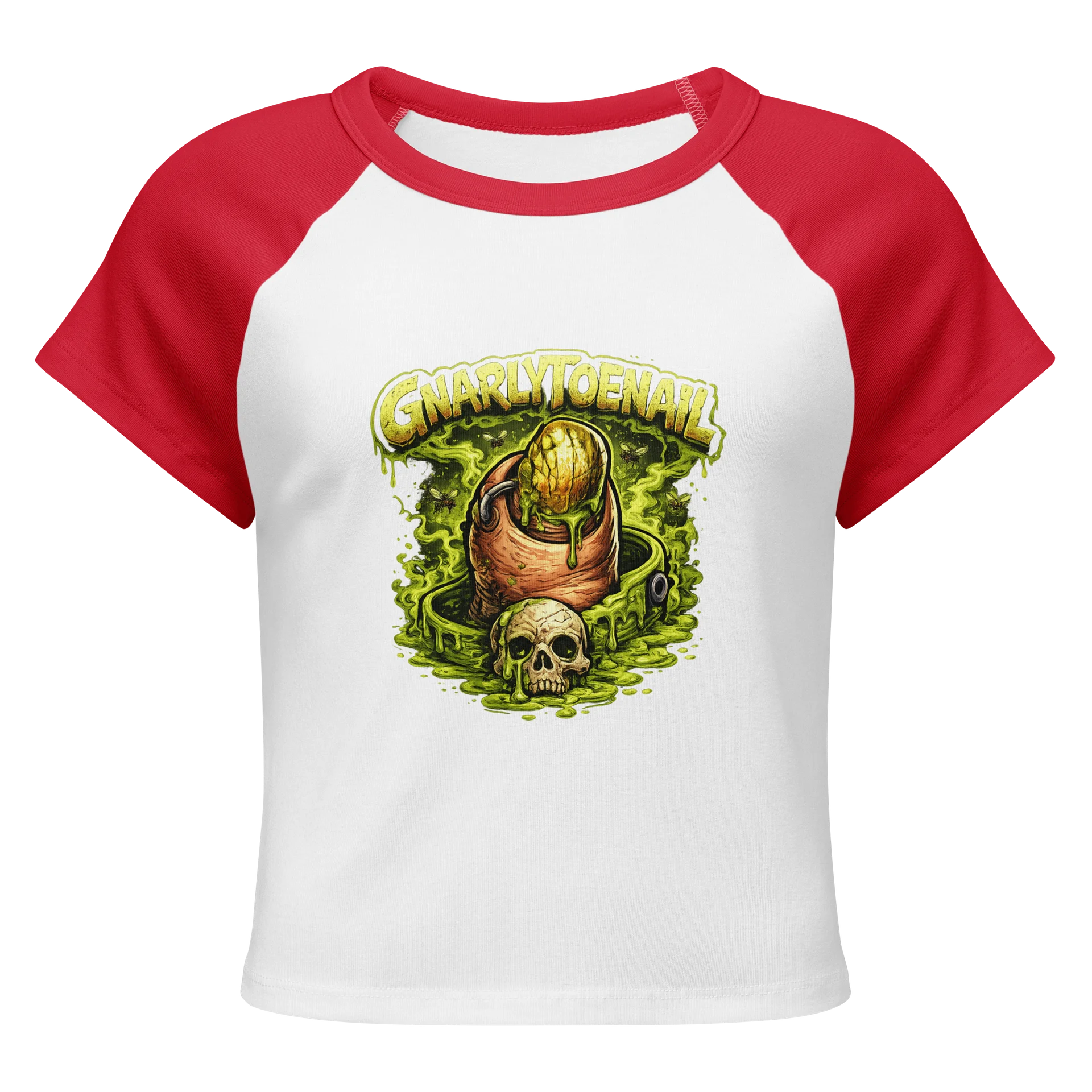 GnarlyToenail's Women's Grungy Decay Raglan Tee product image (1)