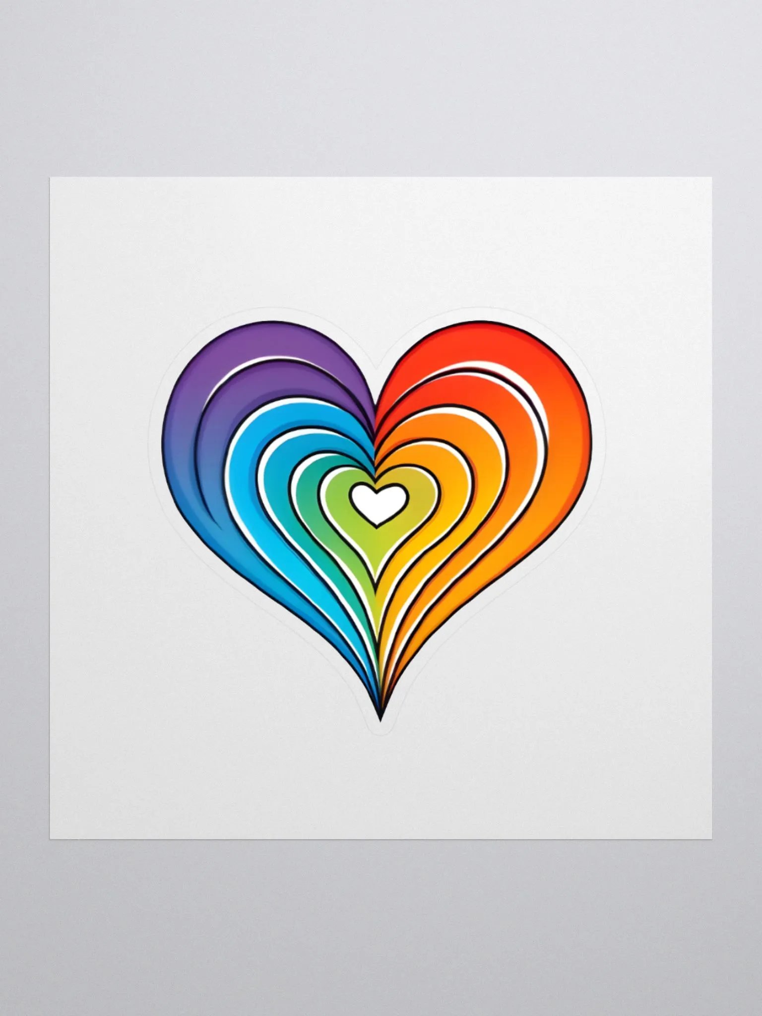 Heart logo sticker product image (1)