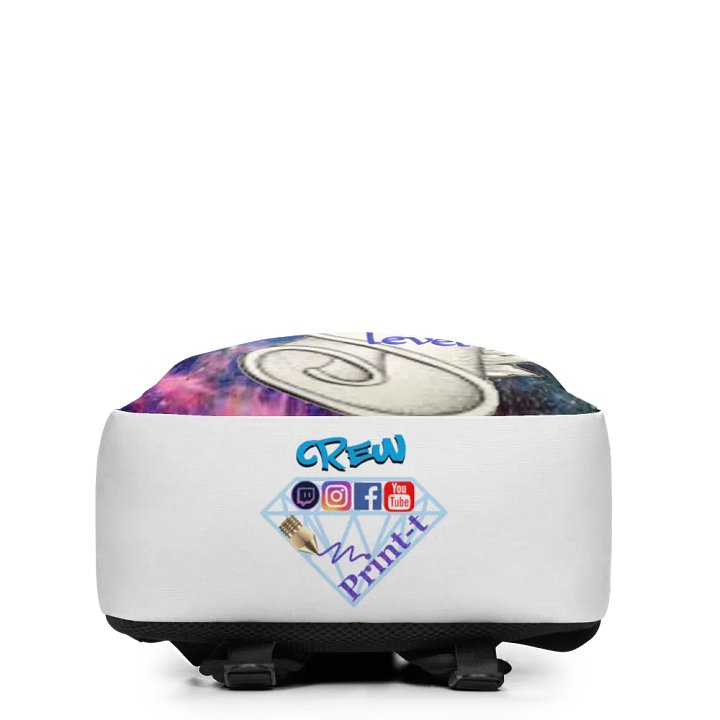 Minimalistischer Rucksacktasche mit dem Aufdruck ´´ get to my Printer level´´ product image (2)