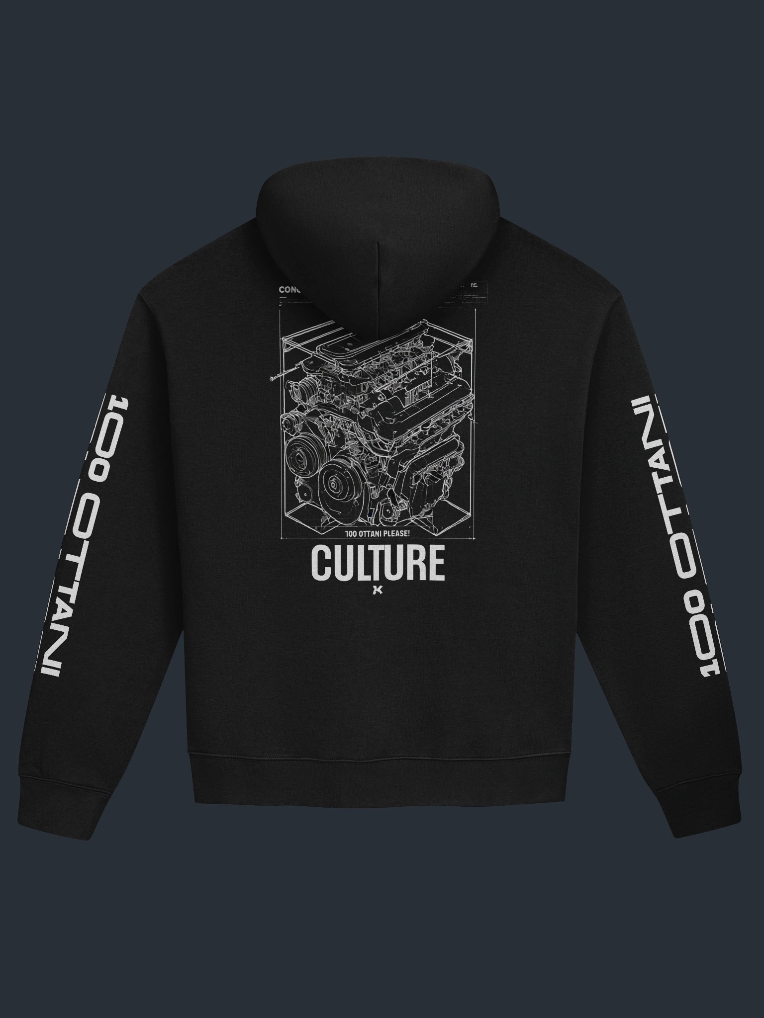 100 Ottani Please!™ Premium Oversized Racing Streetwear Hoodie | Pressure Unit Edition product image (1)