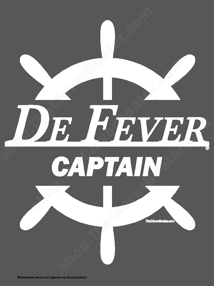 DeFever Captain - T-Shirt - Dark Shirt w/White Logo product image (2)
