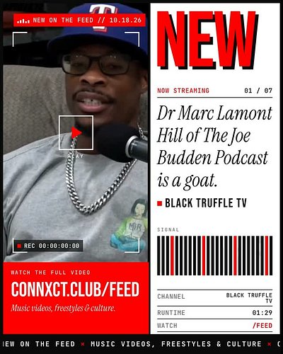 New on The Feed 🌊 Sound on.

• Black Truffle TV: “Dr Marc Lamont Hill of The Joe Budden Podcast is a goat.”
• BIGTIME BAKE: “...