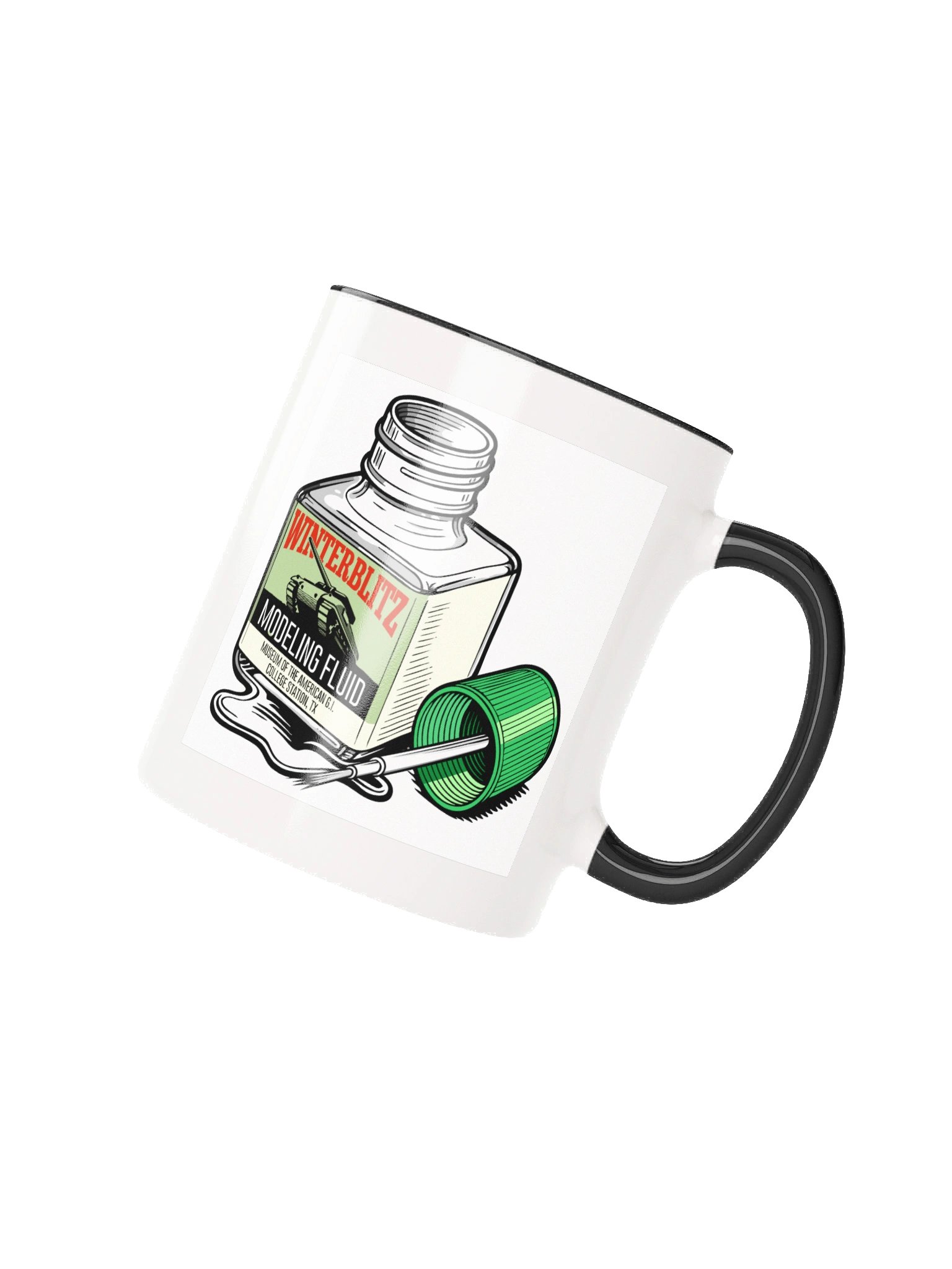 Winterblitz Modeling Fluid Coffee Mug (Black & White) product image (3)