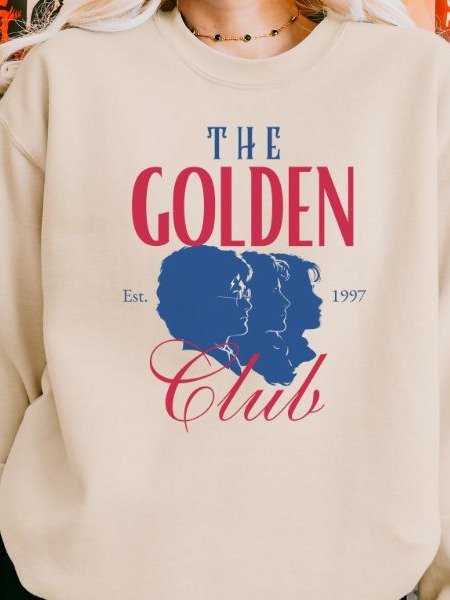 The Golden Club Retro Cozy Minimalist Fall Sweatshirt product image (6)