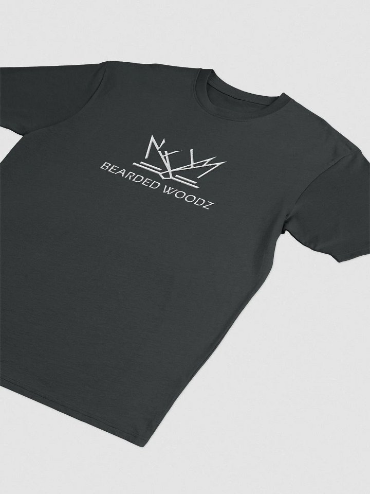 Men's Classic Bearded Woodz T-Shirt (White Embroidery) product image (2)