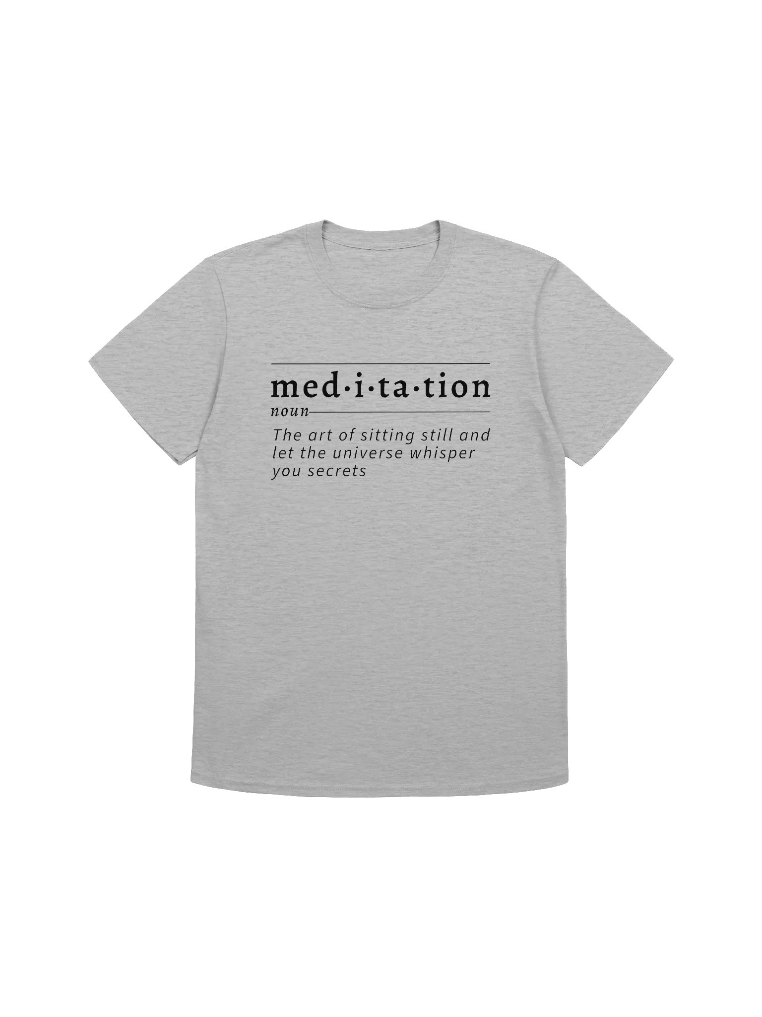 Meditation Definition Unisex Tee blk product image (1)