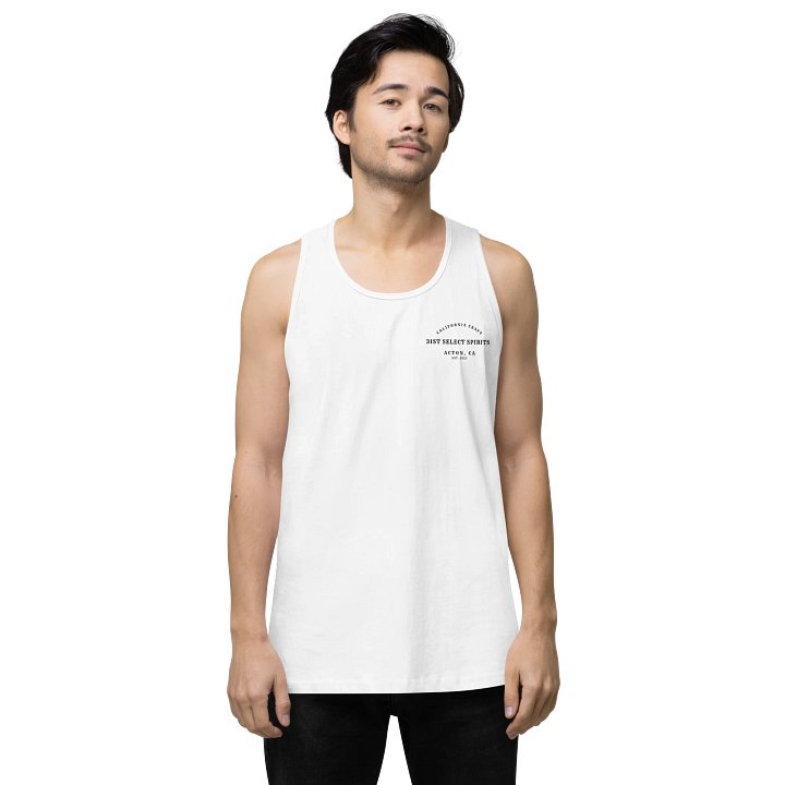 "Button" White Tank product image (1)