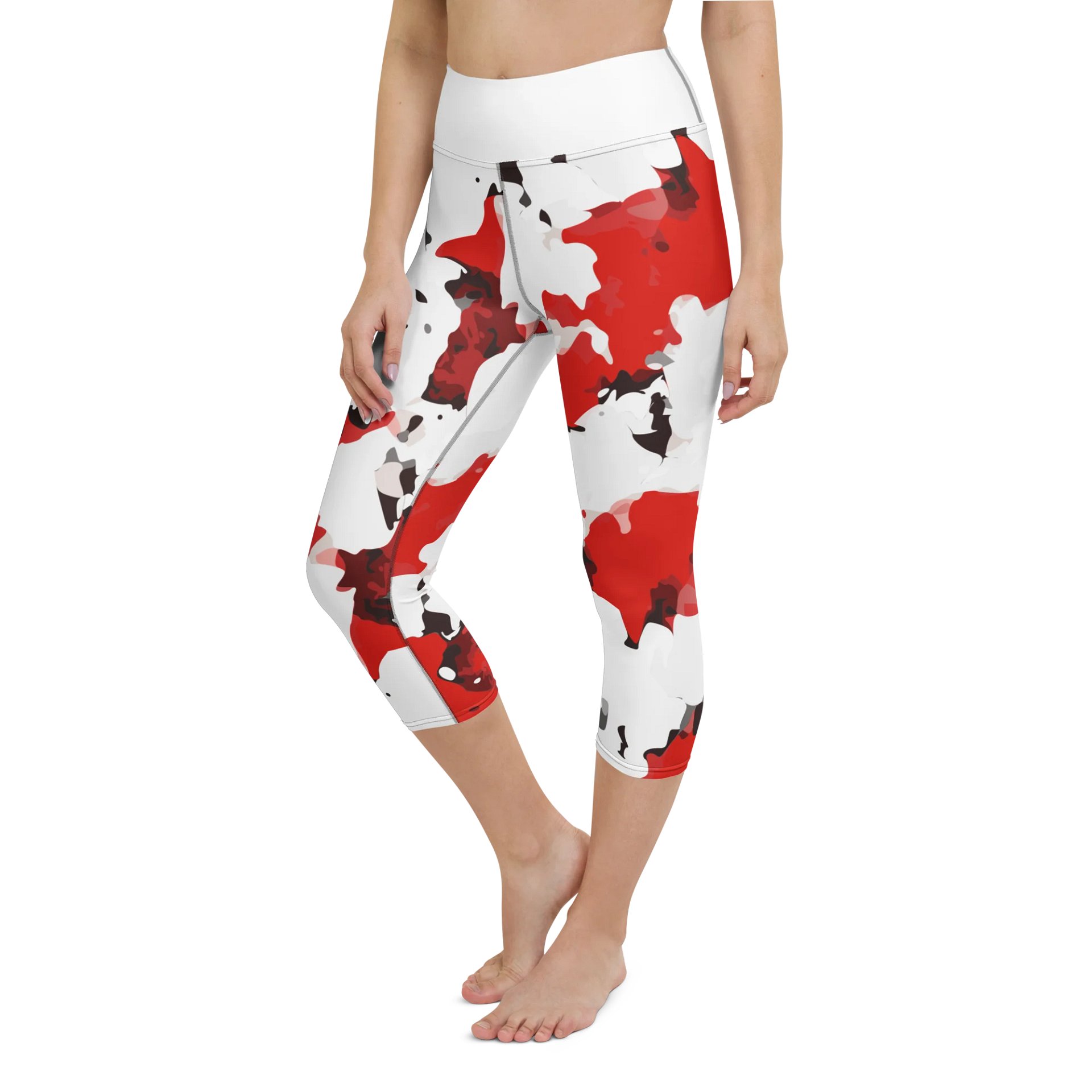 Splatter Chic Yoga Capri Leggings product image (3)