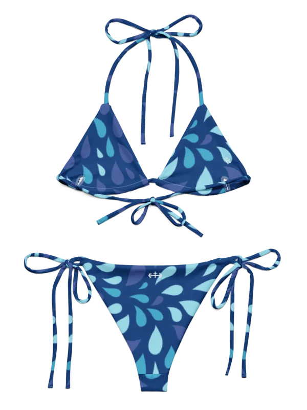 His House String Bikini Set - Blue Wave product image (10)